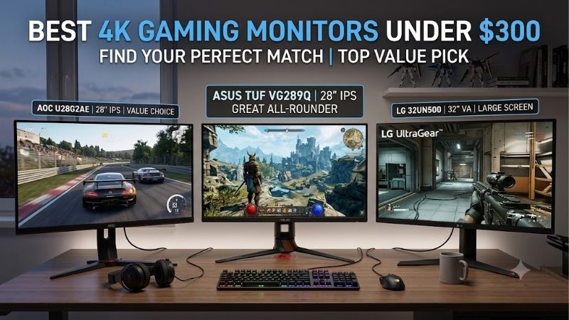 best-4k-gaming-monitors-under-300