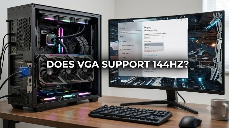 does vga support 144hz