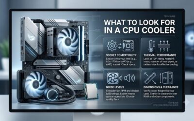 What to look for in a cpu cooler: The best complete guide