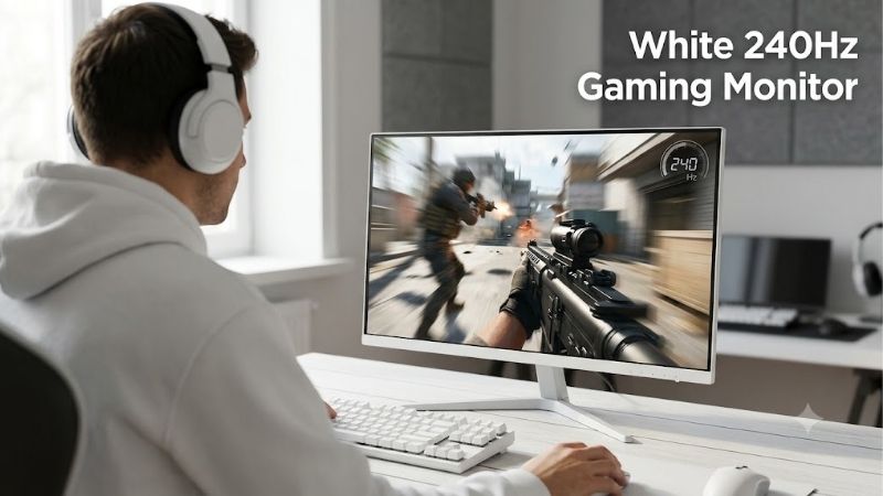 White 144hz Gaming Monitor: Pure Speed For Clean Desks